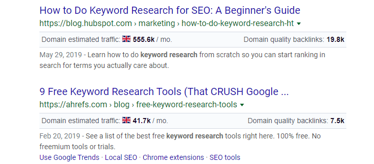 use keywords everywhere
